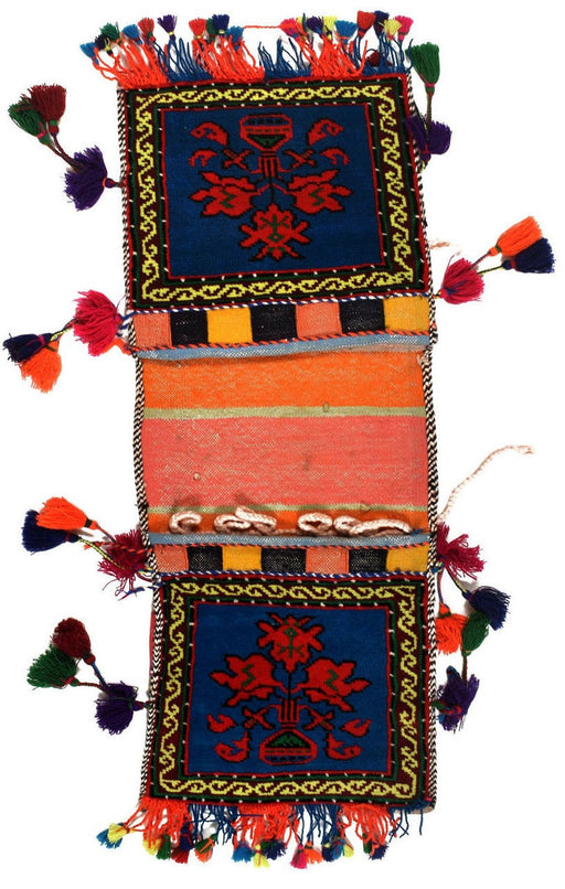 Afghan, Hand Knotted Saddle Bag, Pashtun, Hand-Knotted,