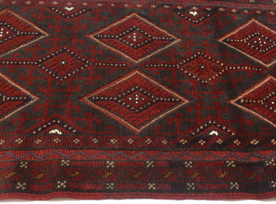  Hand-Knotted, Runner Rug, 