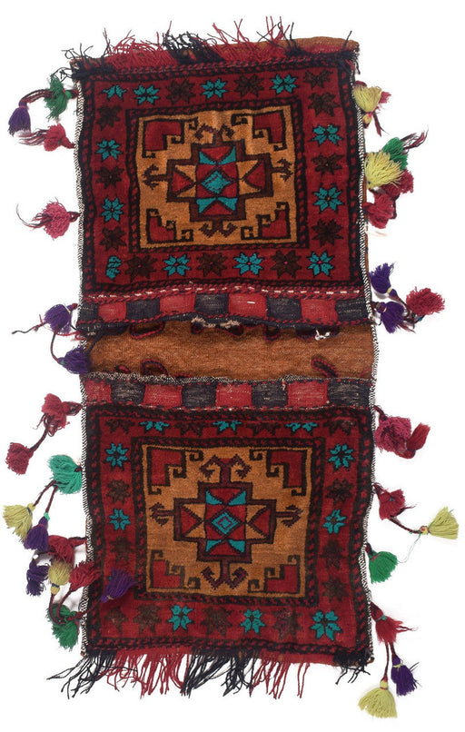Hand Knotted Saddle Bag, Pashtun, Hand-Knotted,