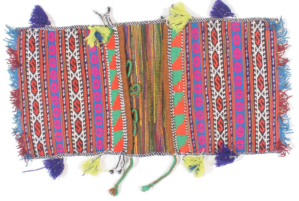 Afghan, Hand Knotted Saddle Bag, Pashtun, Hand-Knotted, 