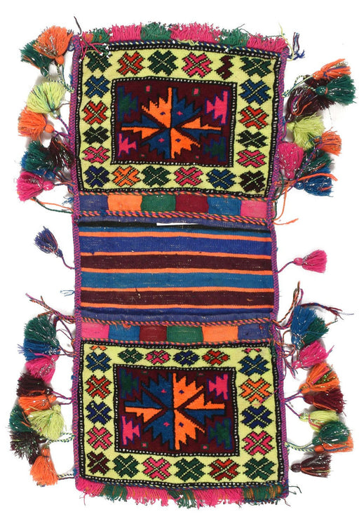 Rugs, Hand Knotted Saddle Bag, Pashtun, Hand-Knotted,