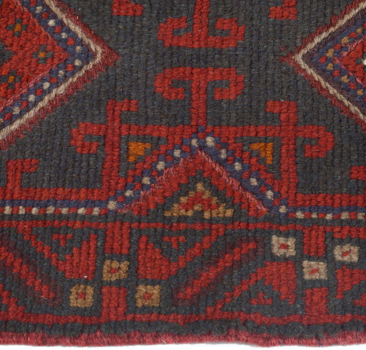 Pashtun, Hand-Knotted, Runner Rug, 