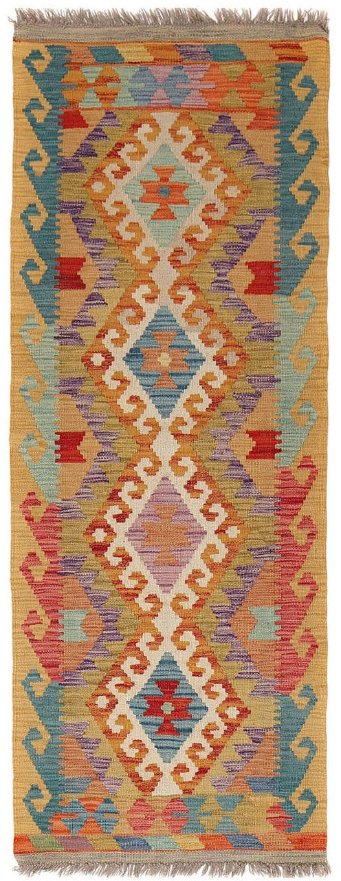 artisan wool runner rug, decorative Afghan runner rug, long wool runner rug for hallway
