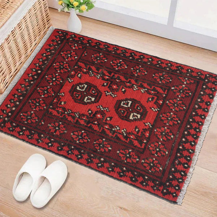 Mini Wool Tribal Entry Mat 2x1.5 ft