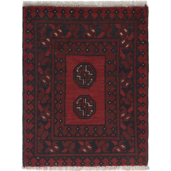 Afghan Handmade Wool Floor Mat 2.1x1.6 ft