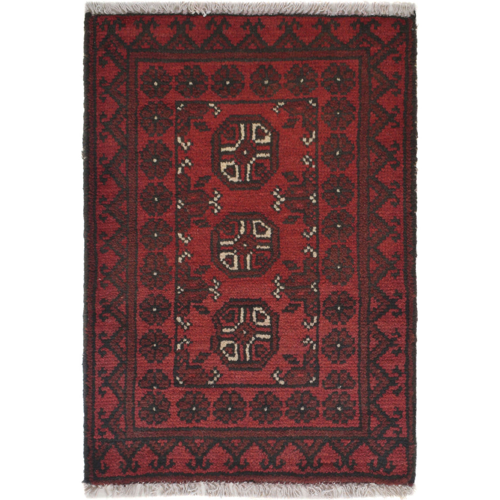 Cozy Nomadic Entry Wool Rug 2.1x1.5 ft