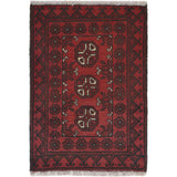 Cozy Nomadic Entry Wool Rug 2.1x1.5 ft