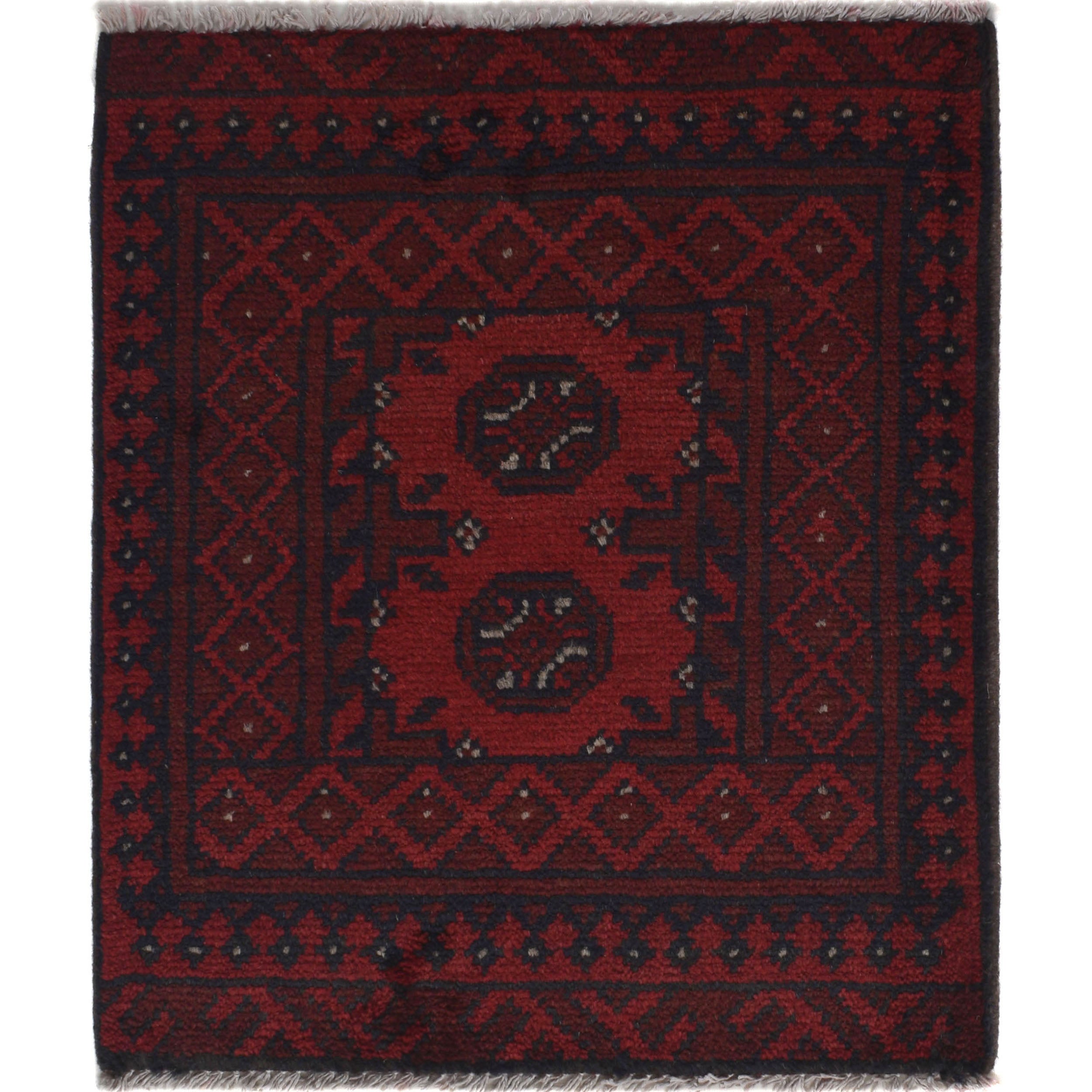 Afghan Artisan Soft Wool Doormat 1.9x1.7 ft