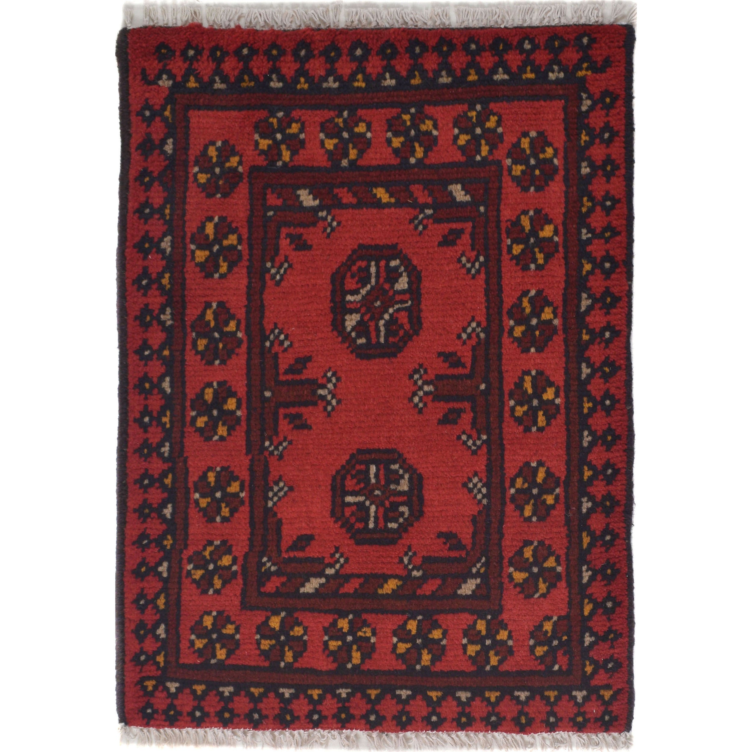 Wool Crafted Afghan Doormat 2.1x1.6 ft