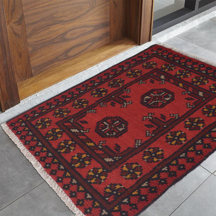 Wool Crafted Afghan Doormat 2.1x1.6 ft