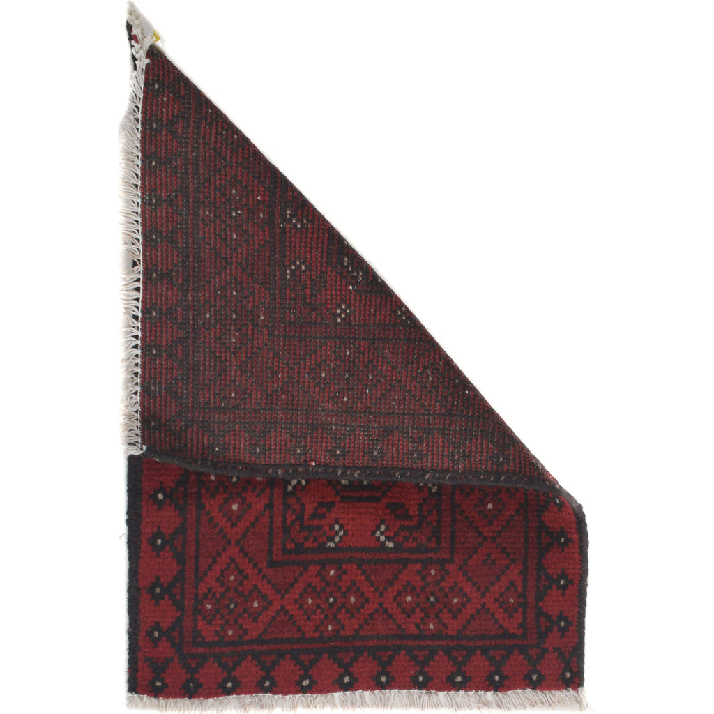 Soft Tribal Wool Entry Rug 2.1x1.5 ft
