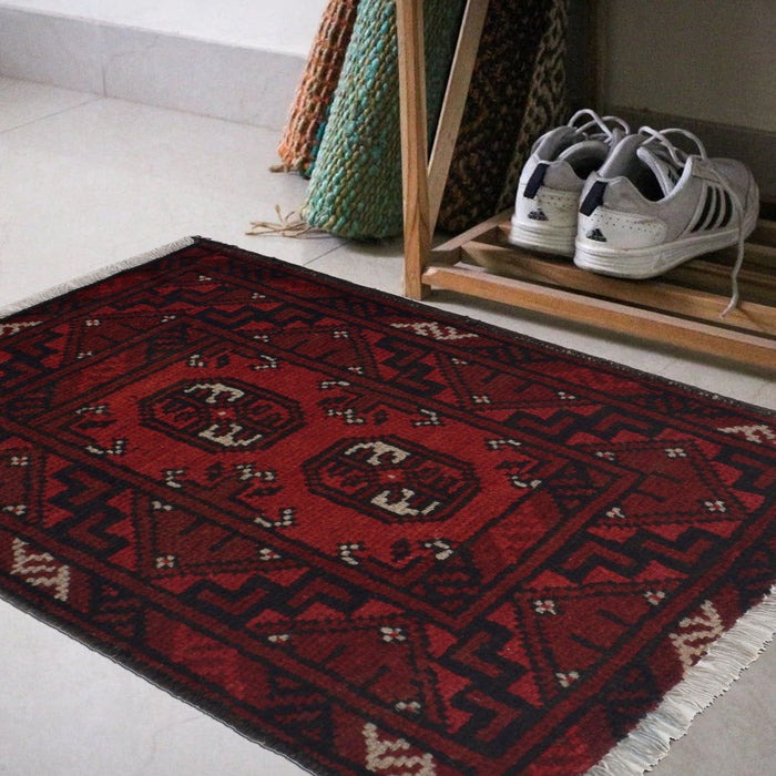 Handmade Wool Nomadic Mat 2.2x1.6 ft