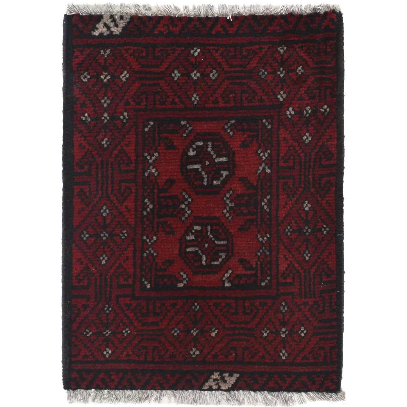 Mini Handcrafted Wool Entry Rug 2.2x1.6 ft