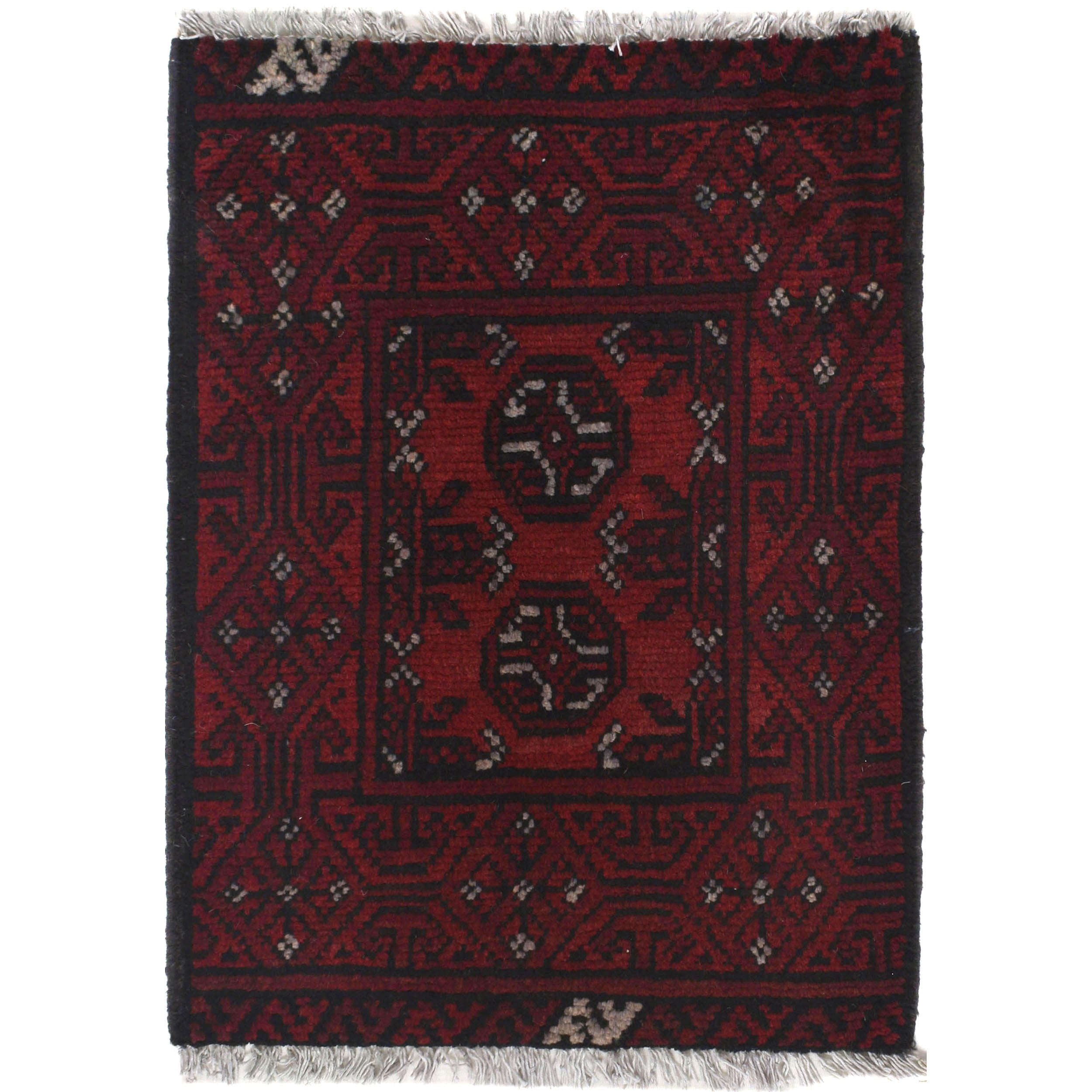 Mini Handcrafted Wool Entry Rug 2.2x1.6 ft