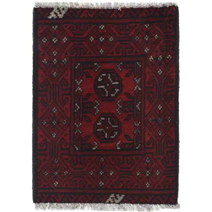 Mini Handcrafted Wool Entry Rug 2.2x1.6 ft