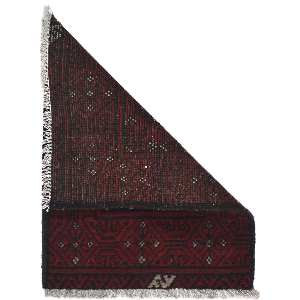 Mini Handcrafted Wool Entry Rug 2.2x1.6 ft