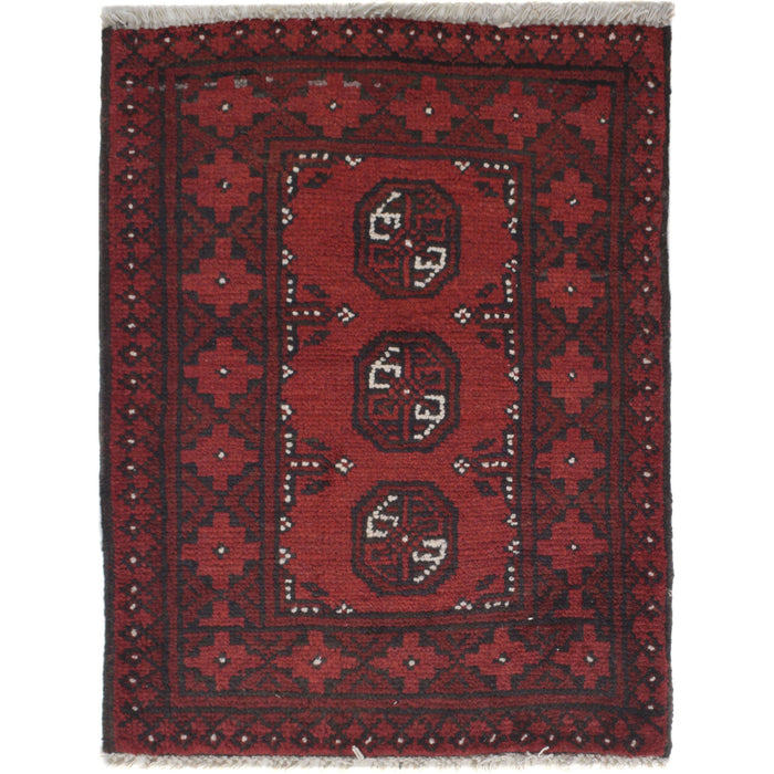 Ethnic Nomadic Wool Floor Mat 2.2x1.7 ft