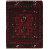 Afghan Wool Mini Entry Rug 2x1.5 ft