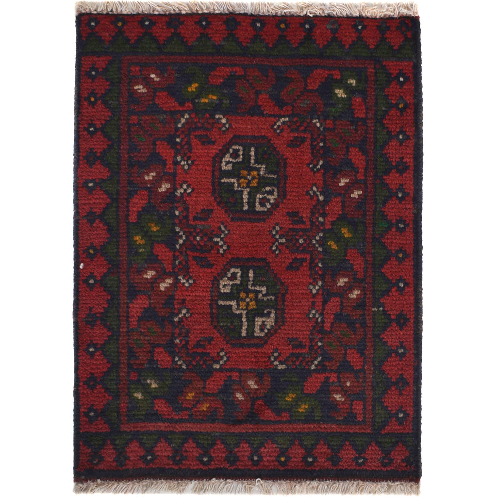 Wool Nomad Crafted Entry Rug 2x1.4 ft