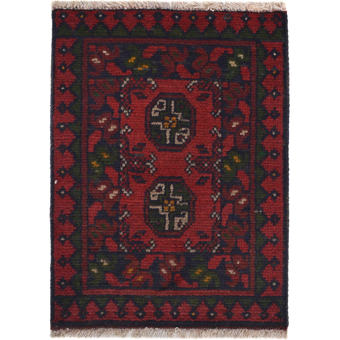Wool Nomad Crafted Entry Rug 2x1.4 ft