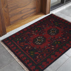 Wool Nomad Crafted Entry Rug 2x1.4 ft