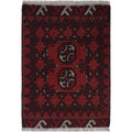 Mini Wool Ethnic Entry Rug 2.2x1.5 ft