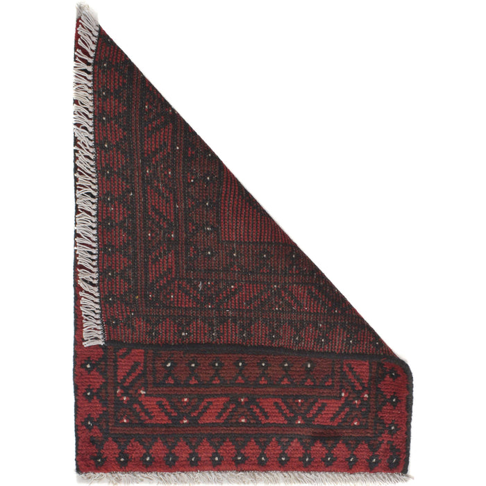 Afghan Handwoven Tribal Mini Rug 2.1x1.6 ft