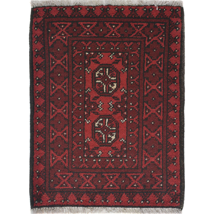 Wool Handmade Afghan Door Mat 2.1x1.7 ft