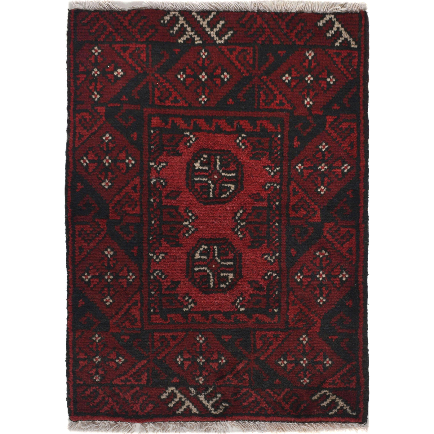 Cozy Wool Afghan Doormat 2.2x1.6 ft