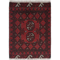 Wool Tribal Entryway Mini Rug 2.1x1.6 ft