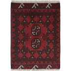 Wool Tribal Entryway Mini Rug 2.1x1.6 ft