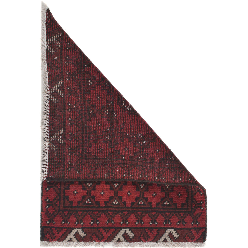 Wool Tribal Entryway Mini Rug 2.1x1.6 ft