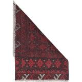 Handmade Wool Afghan Floor Mat 2.1x1.5 ft