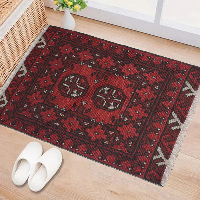 Soft Afghan Mini Entry Mat 2.1x1.5 ft