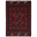Mini Afghan Handwoven Entry Rug 2.1x1.5 ft