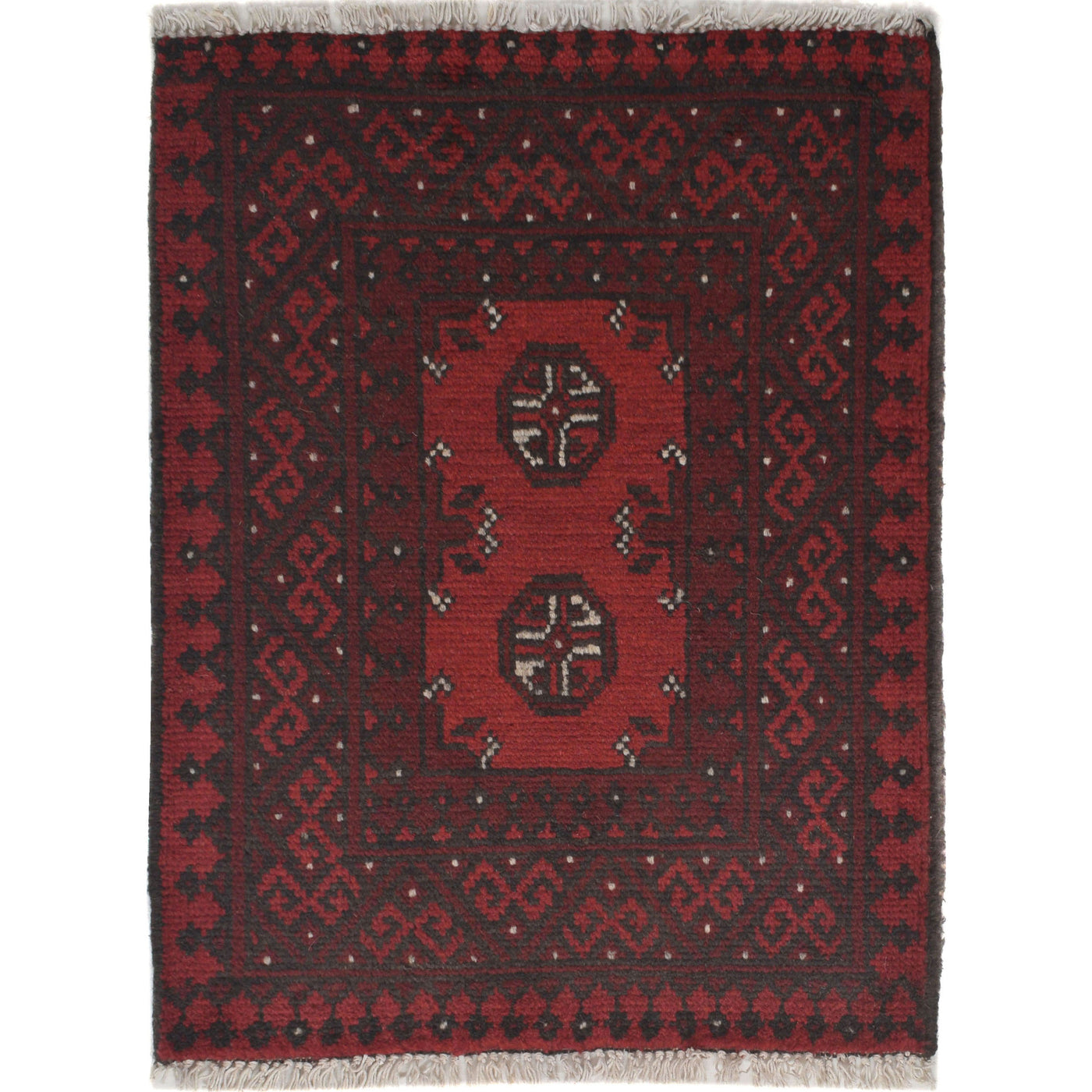 Wool Handwoven Nomadic Mini Mat 2.1x1.7 ft