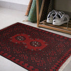 Wool Handwoven Nomadic Mini Mat 2.1x1.7 ft