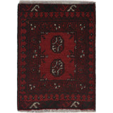 Cozy Afghan Tribal Entry Rug 2.1x1.5 ft