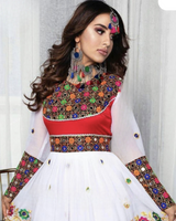 Afghan Girls Mirror Work Dress