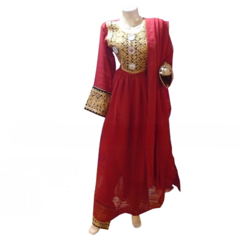 New afghan traditional red dress